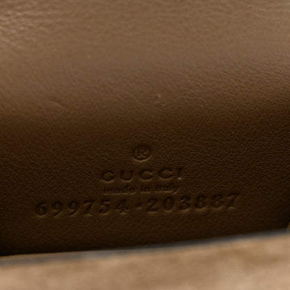 Gucci GG Supremem Monogram Suede Cudu Dionysus AirPods Case Beige Ebony Taupe 5 of 5