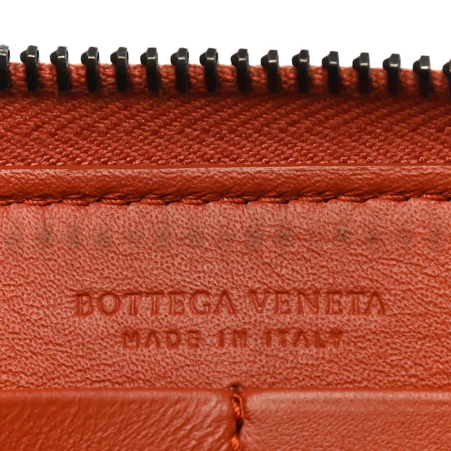 Nappa Intrecciato Zip Around Wallet Pompei