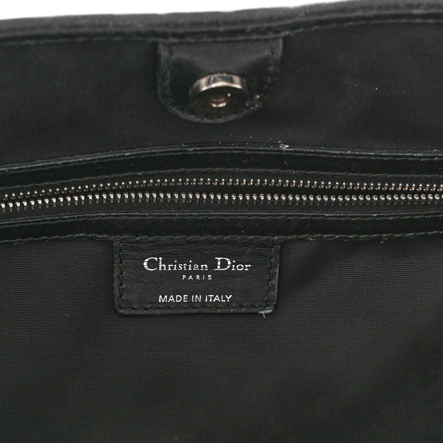 Christian Dior Coated Canvas Cannage Medium Panarea Tote Black 6 of 13