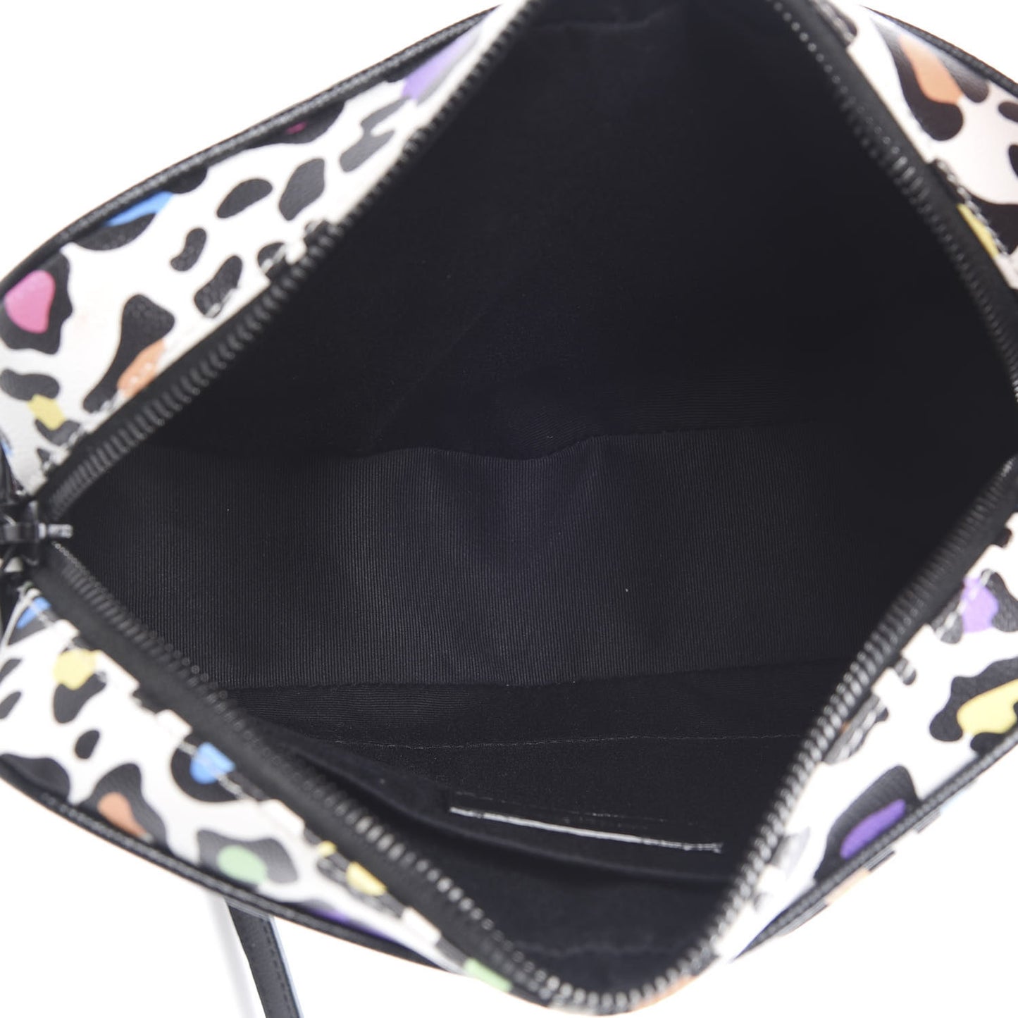 Grain De Poudre Medium Classic Monogram Multicolor Leopard Print Camera Bag Black