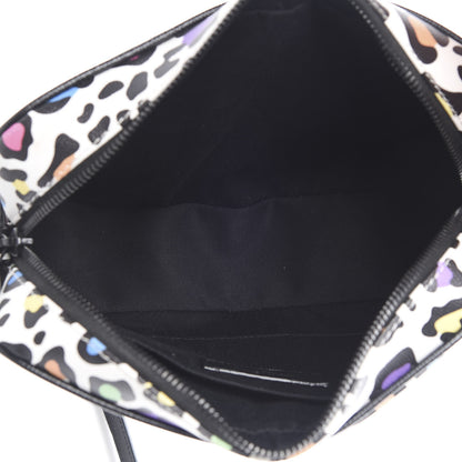 Saint Laurent Grain De Poudre Medium Classic Monogram Multicolor Leopard Print Camera Bag Black 5 of 11