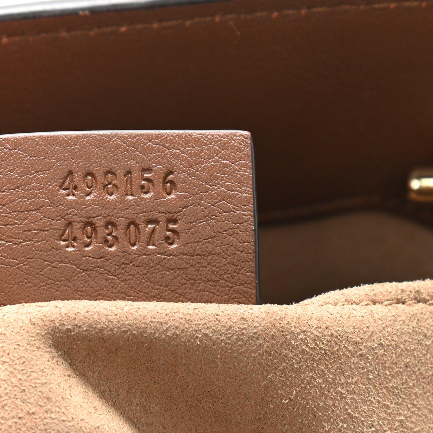 GG Supreme Monogram Calfskin Small Padlock Tote Beige Ebony Tuscany