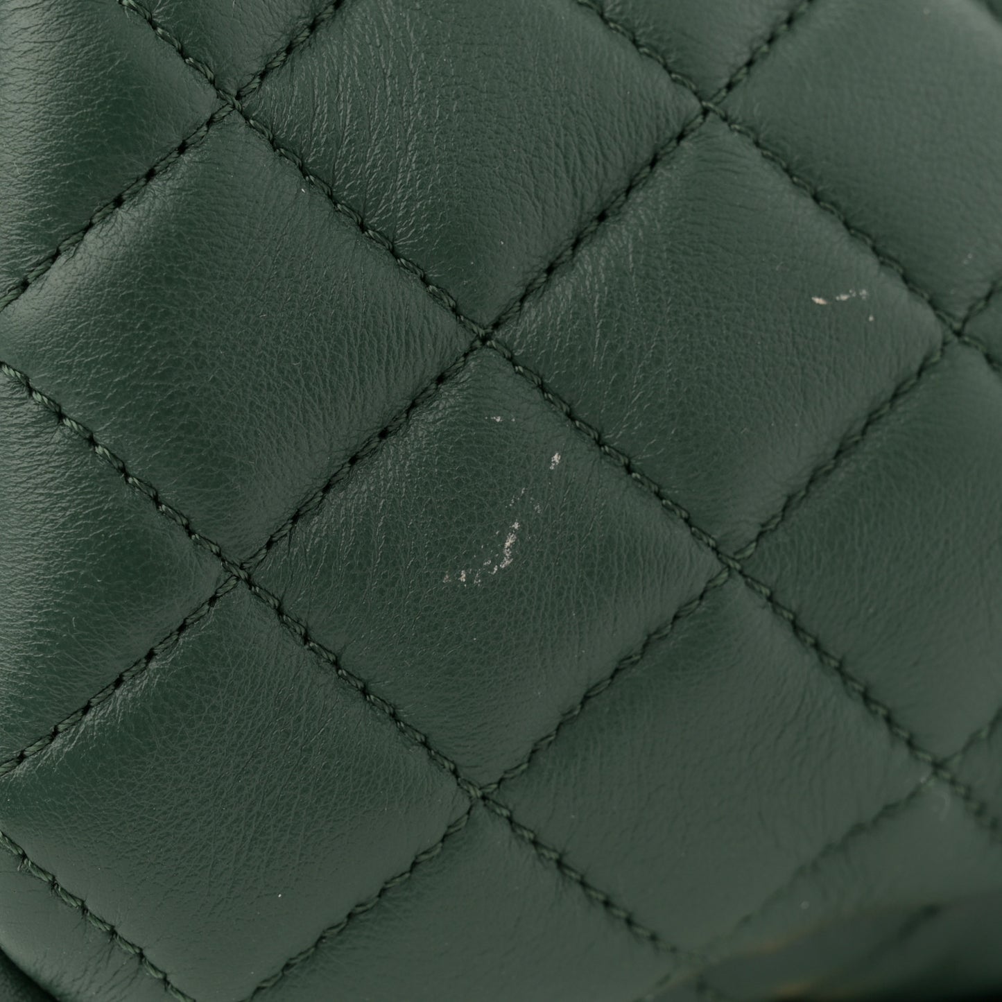 Calfskin Quilted Large Urban Spirit Backpack Dark Green