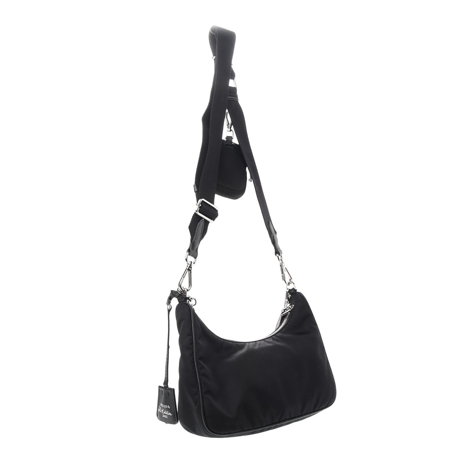 Prada Nylon Re-Edition 2005 Shoulder Bag Black 3 of 13