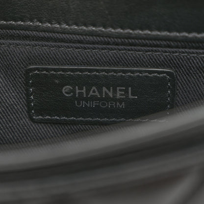 Chanel Calfskin Quilted CC Uniform Flap Belt Bag Black 6 of 10