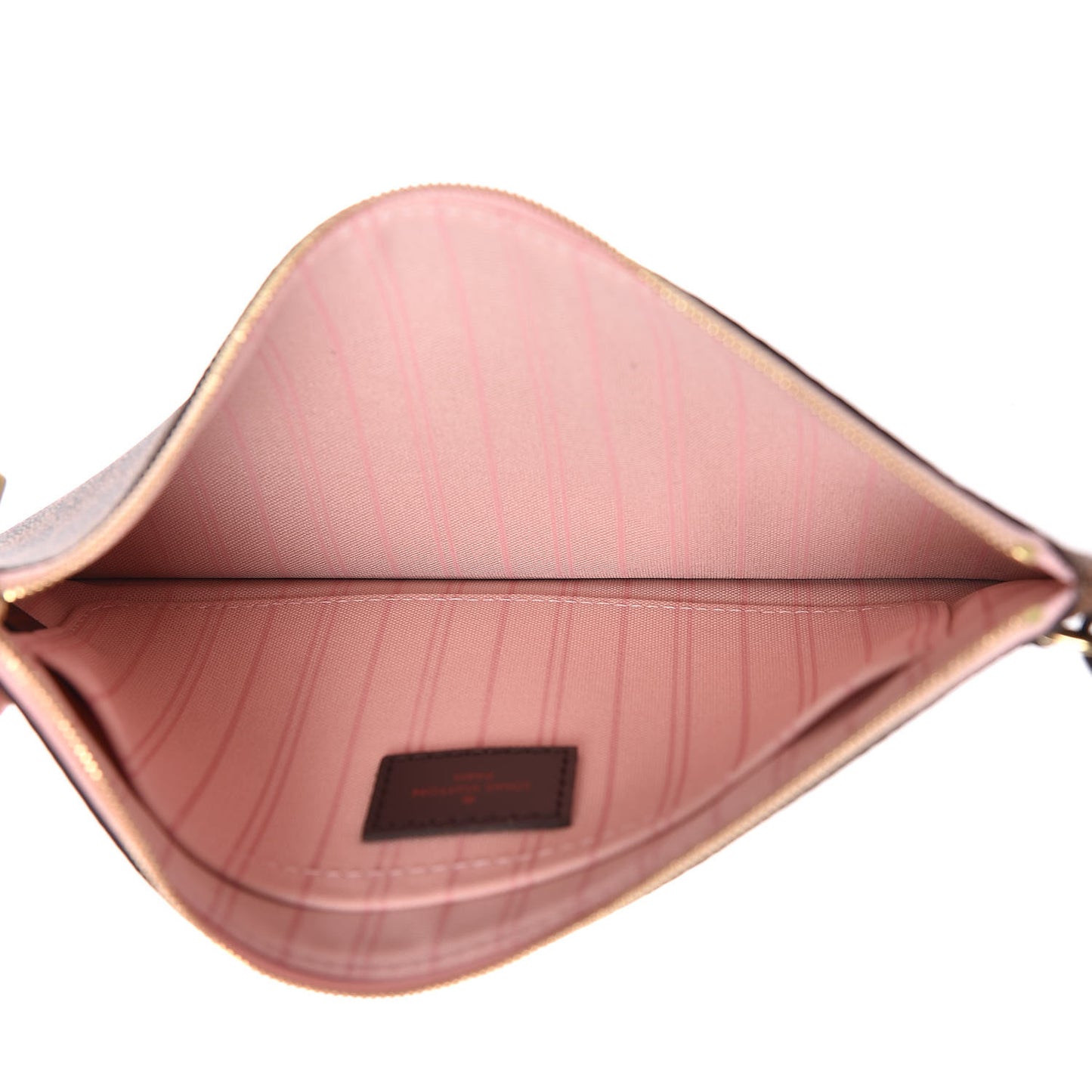 Damier Ebene Neverfull MM GM Pochette Rose Ballerine
