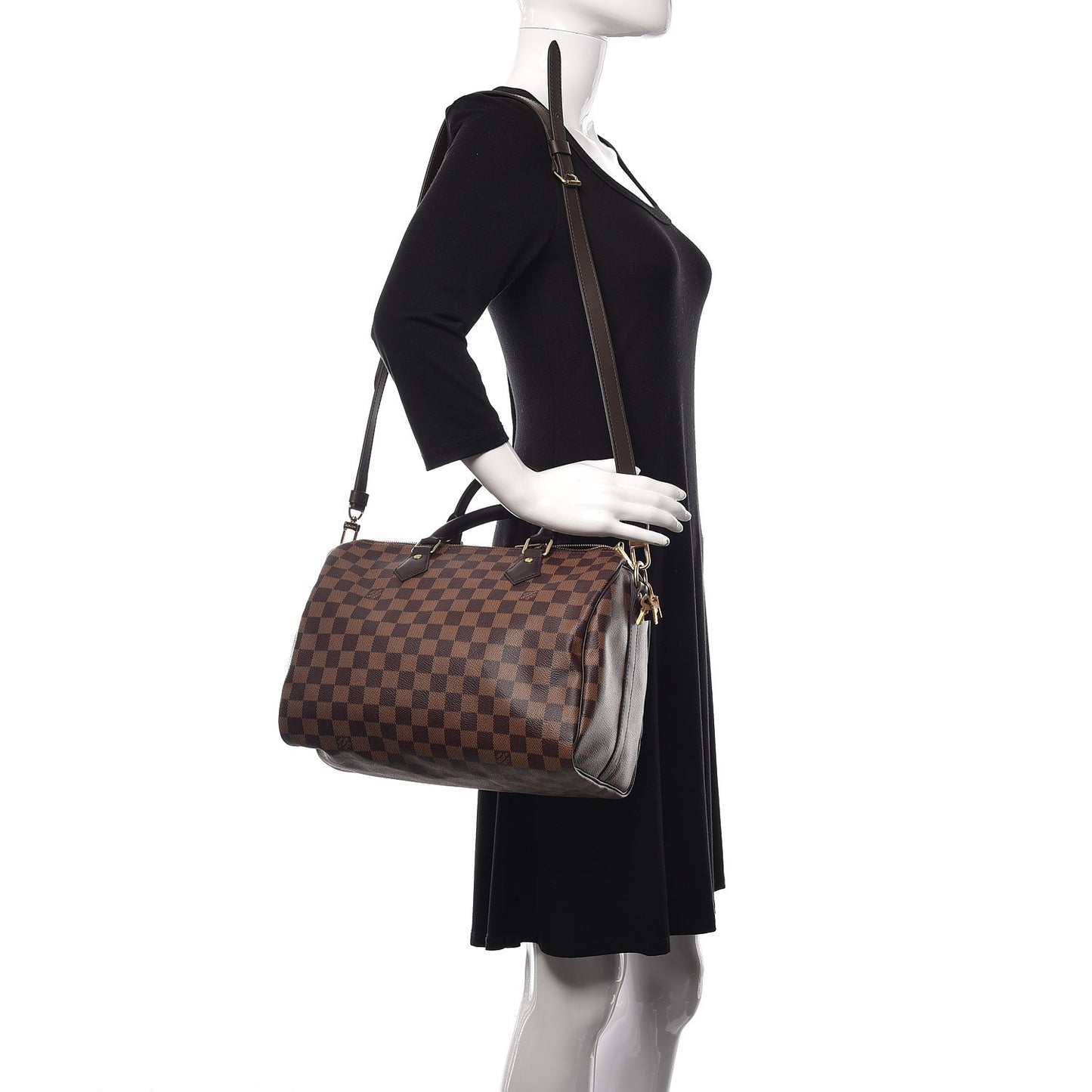 Damier Ebene Speedy Bandouliere 30