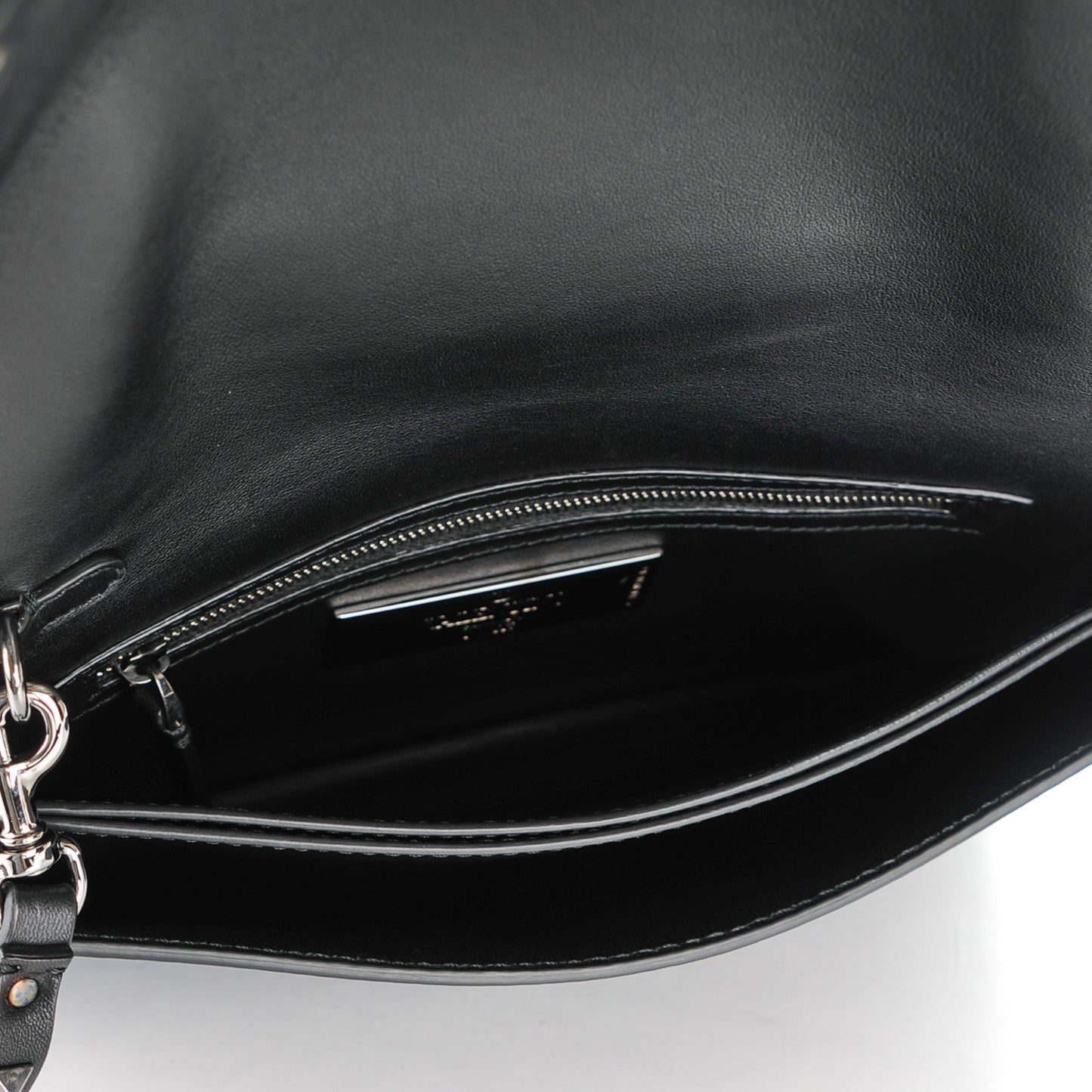 Nappa Rockstud Wristlet Clutch Black