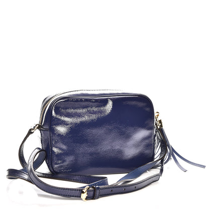 Gucci Vernice Naplack Small Soho Disco Bag Uniform Blue 3 of 7