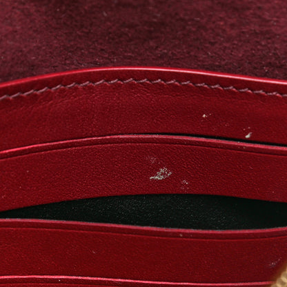 Louis Vuitton Damier Ebene Vavin Chain Wallet Red 16 of 16
