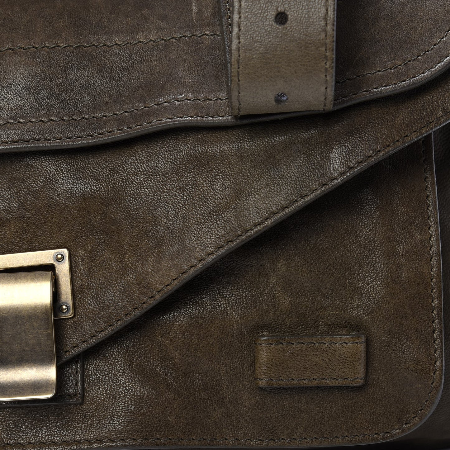 Lambskin Medium PS1 Satchel Military