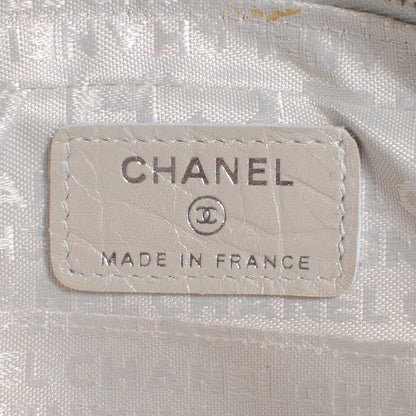 Chanel Quilted Cotton Club Cosmetic Pouch Light Silver 6 of 7