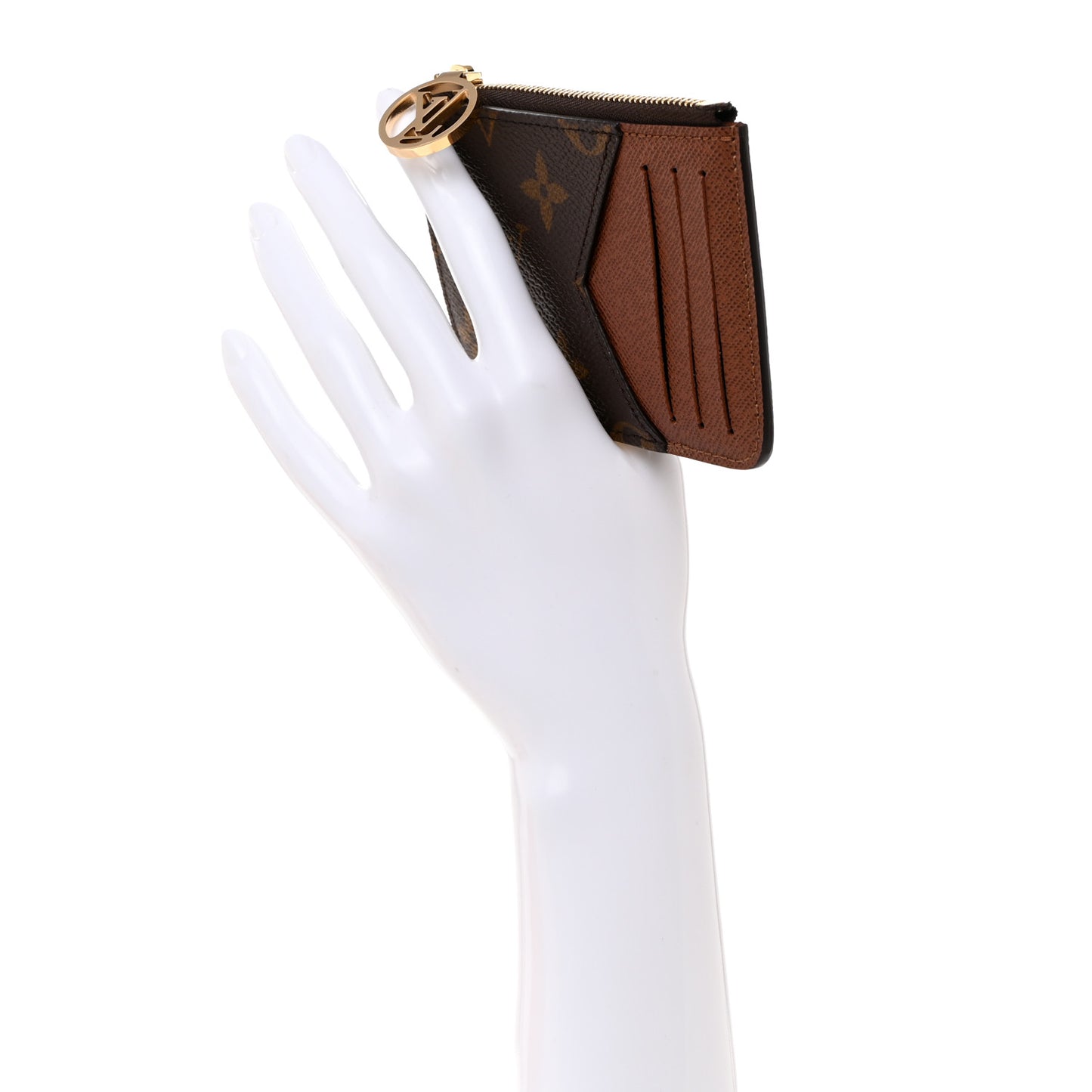 Monogram Zipped Romy Card Holder