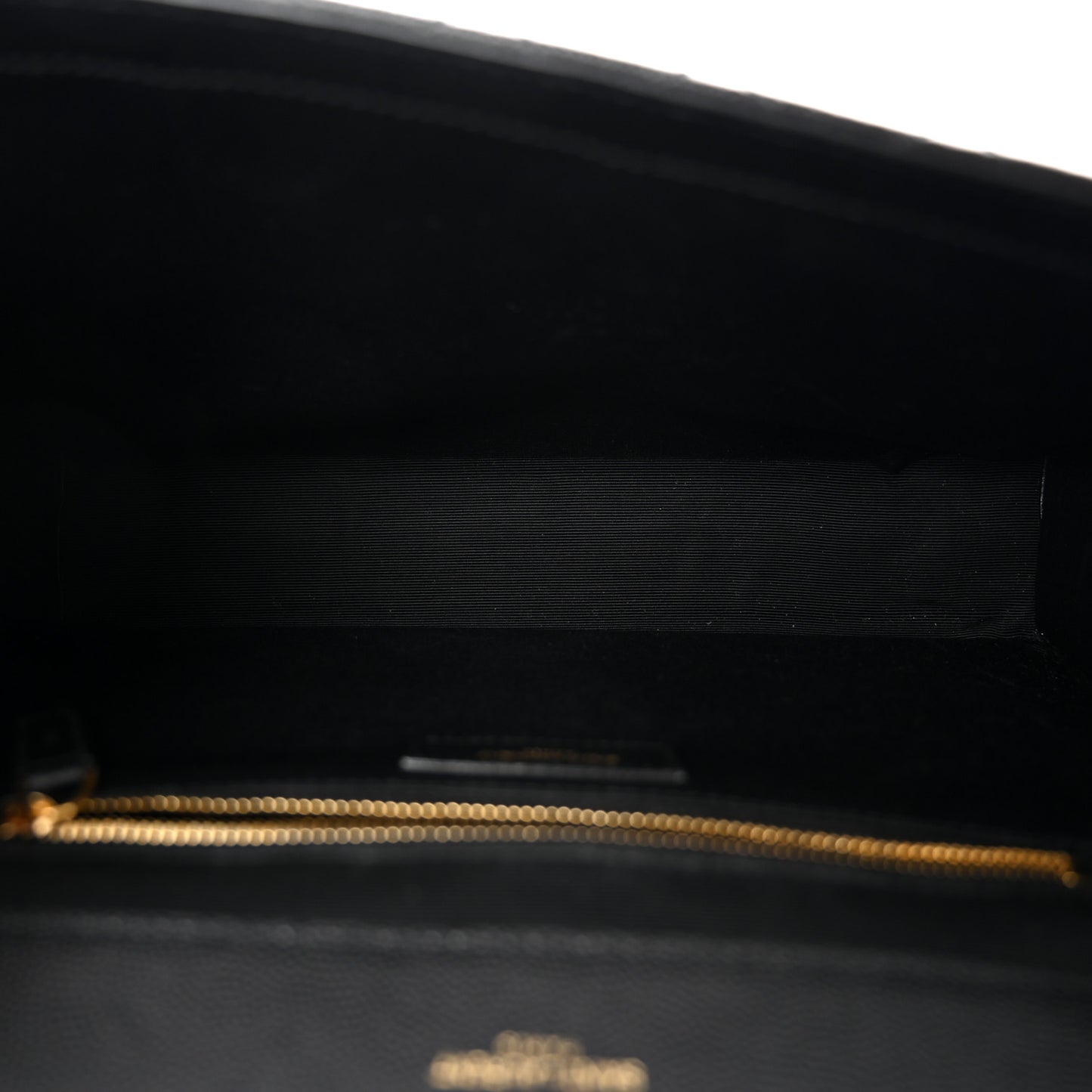 Grain De Poudre Textured Mixed Matelasse Large Triquilt Monogram Satchel Black