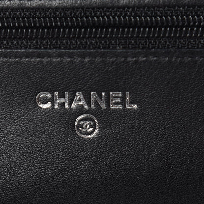 Chanel Caviar Sevruga Wallet On Chain WOC Black 6 of 22