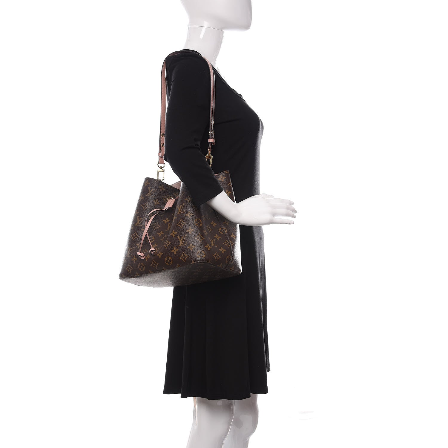 Louis Vuitton Monogram Neonoe MM Rose Poudre 2 of 11