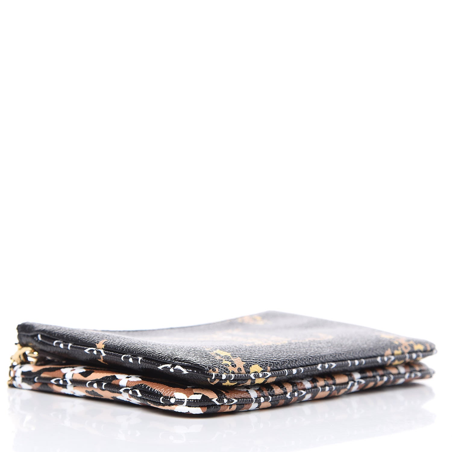 Louis Vuitton Monogram Giant Jungle Pochette Double Zip Black 4 of 10