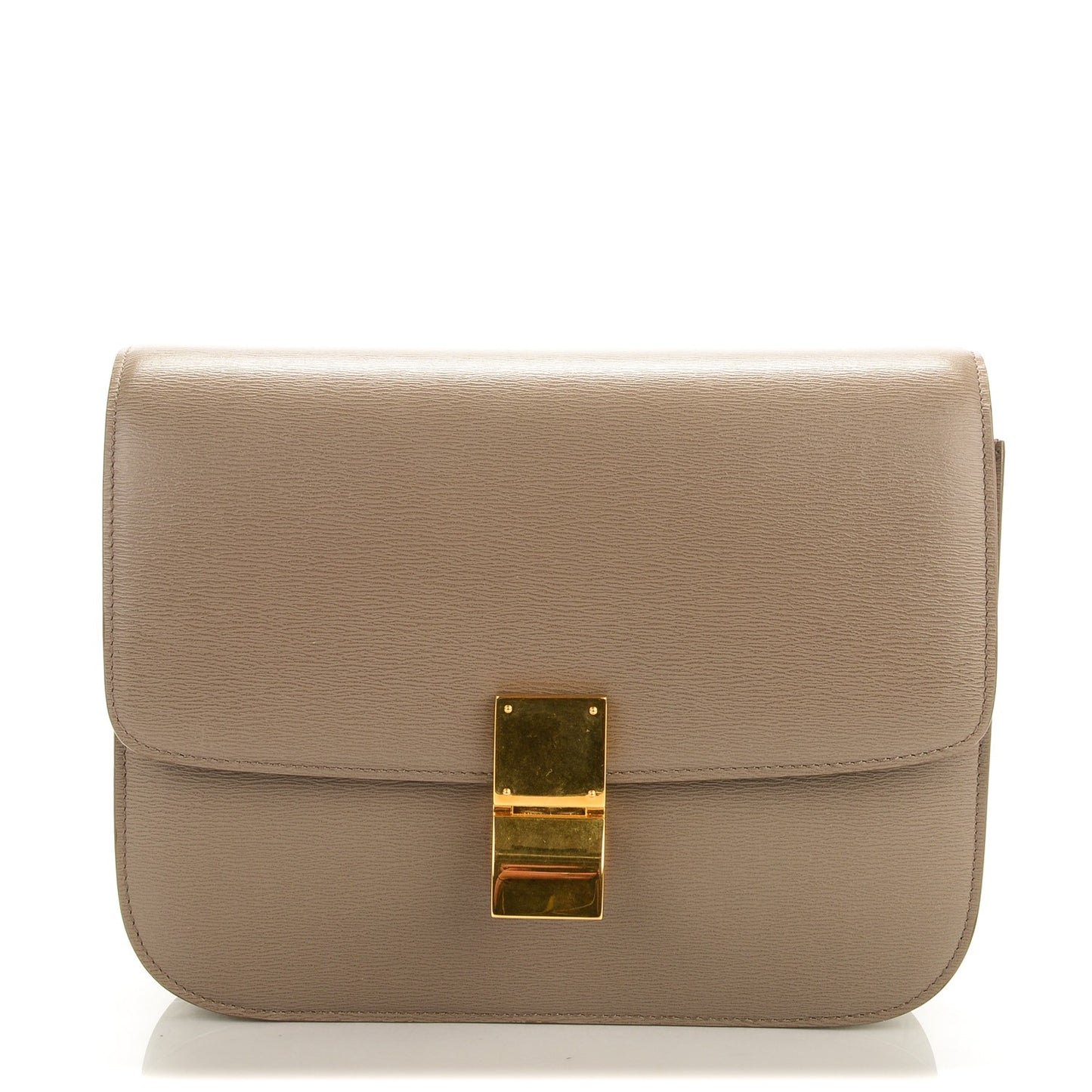 Liege Calfskin Medium Classic Box Flap Bag Souris