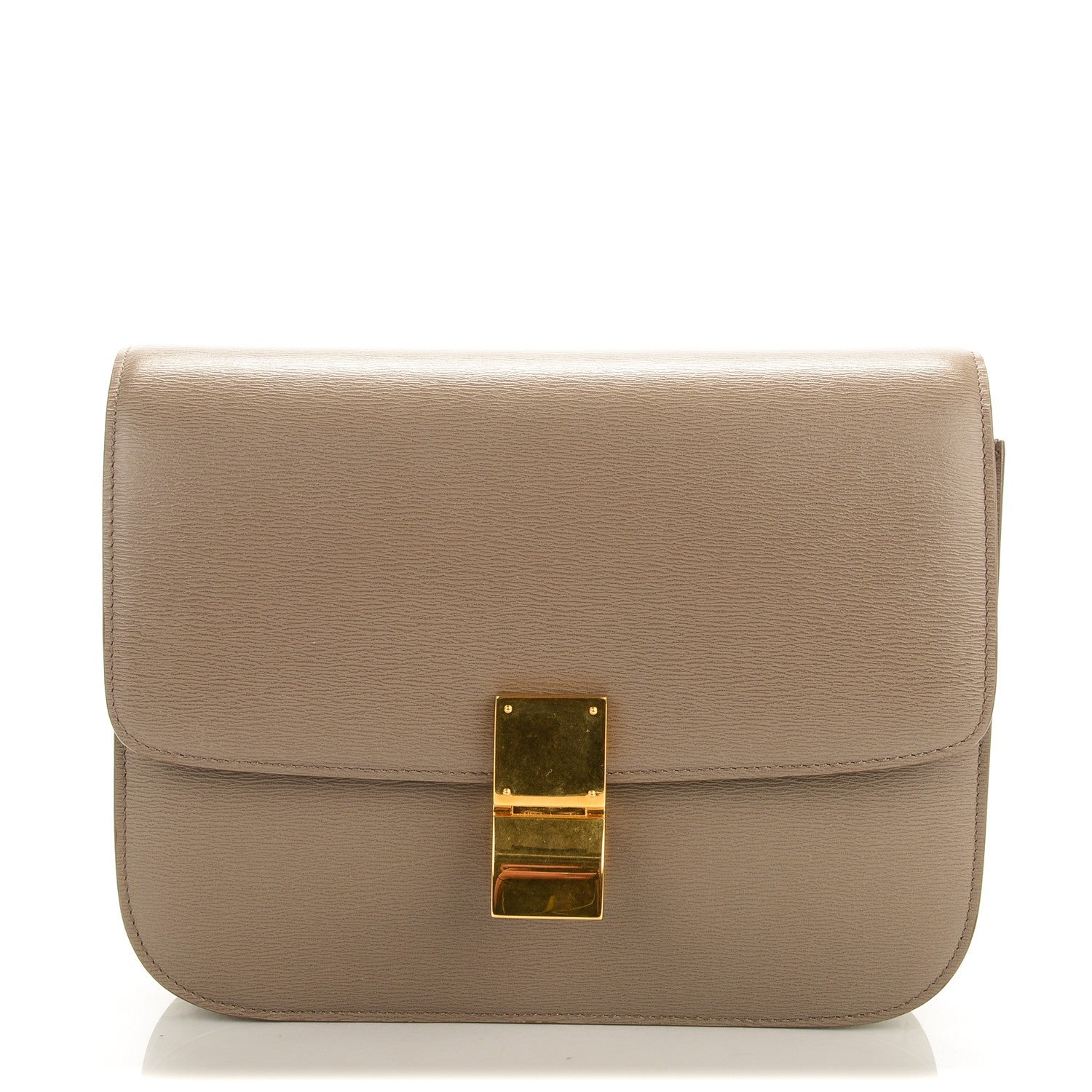 Celine Liege Calfskin Medium Classic Box Flap Bag Souris 1 of 6