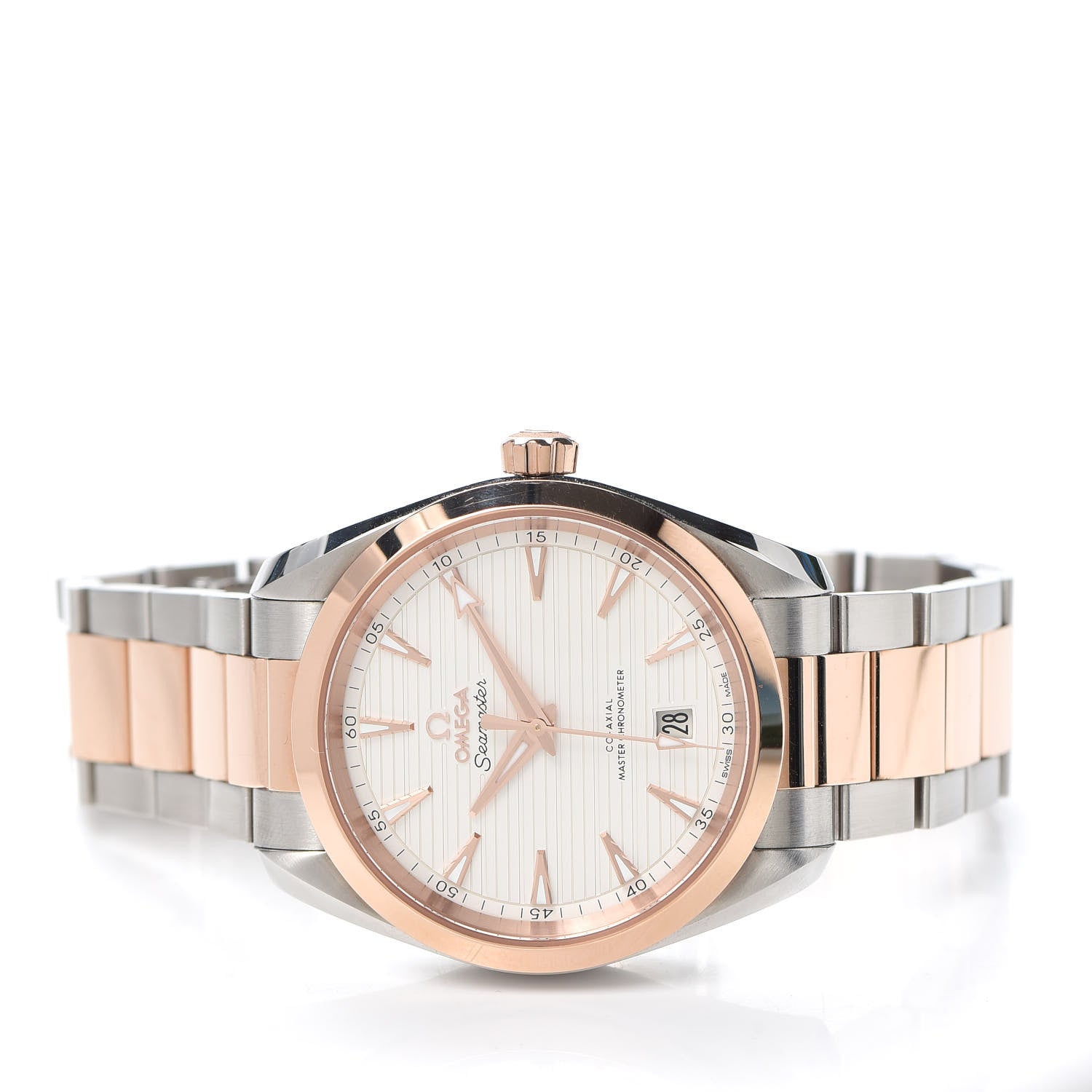 Omega Stainless Steel 18K Sedna Gold 38mm Seamaster Aqua Terra Co-Axial Automatic Watch 220.20.38.20.02.001 2 of 6