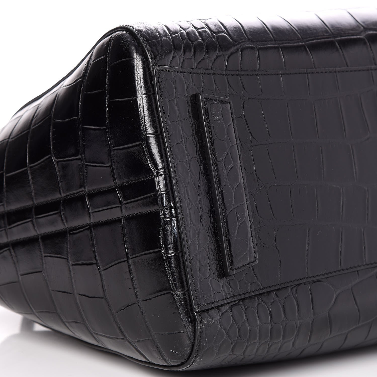 Givenchy Calfskin Crocodile Embossed Medium Antigona Black 5 of 8