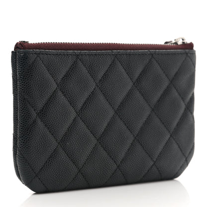 Chanel Caviar Quilted Small Cosmetic Case Black 3 of 8