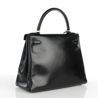 Hermes Box Kelly Retourne 28 Black 3 of 21