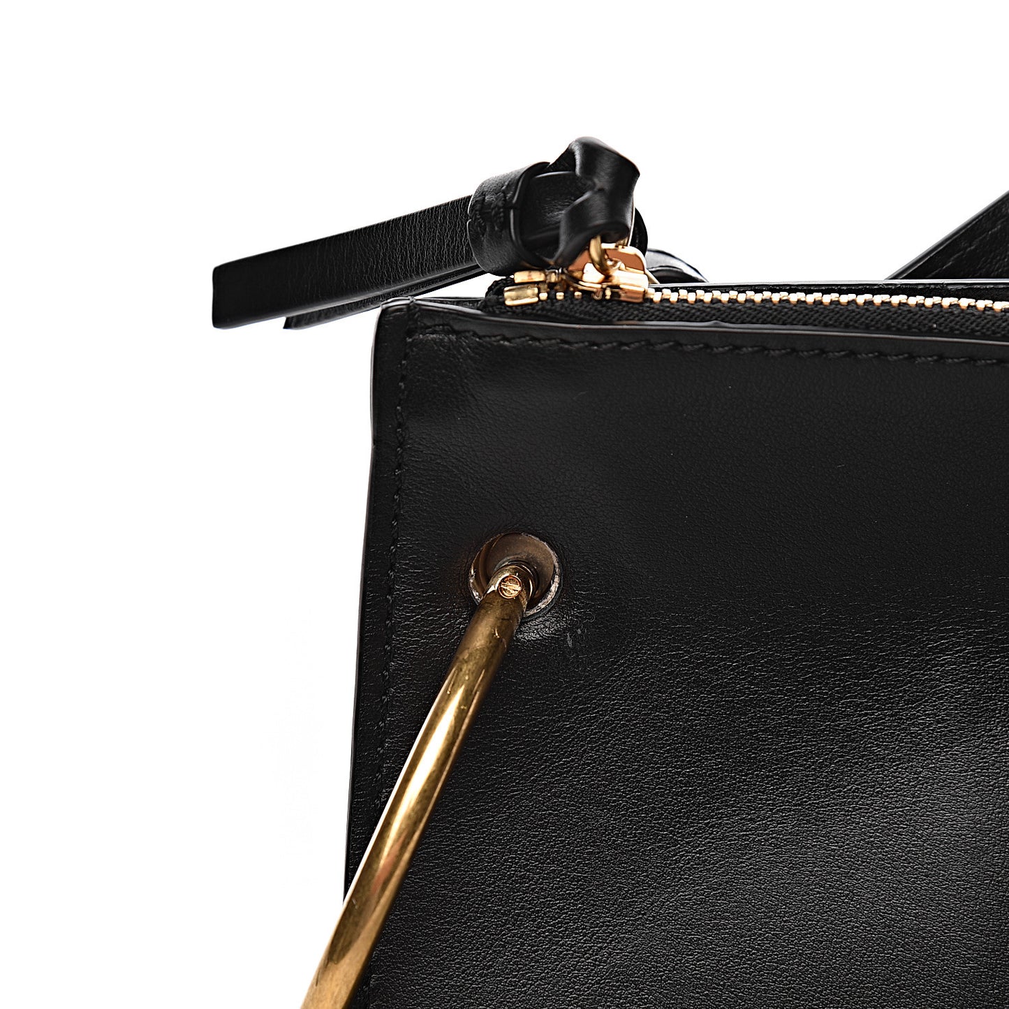 Calfskin Suede Small Roy Bag Black