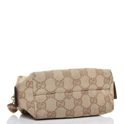 Gucci Monogram Small Cosmetic Case Metallic Bronze 4 of 19