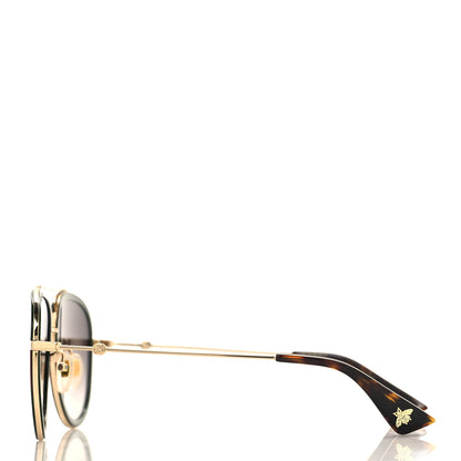 Gucci Web Aviator Sunglasses GG0062S Green Red 3 of 8
