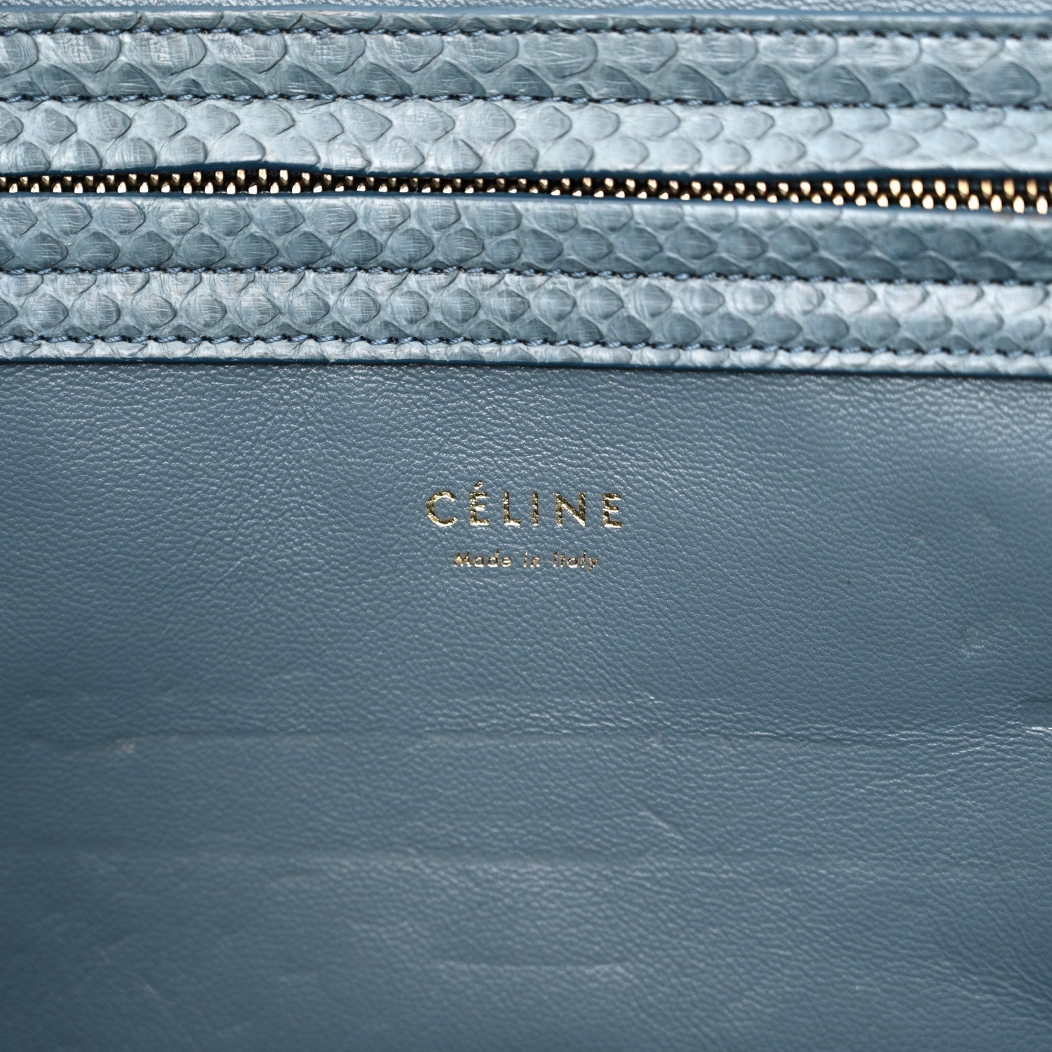 Celine Snakeskin Medium Phantom Luggage Grey 6 of 22