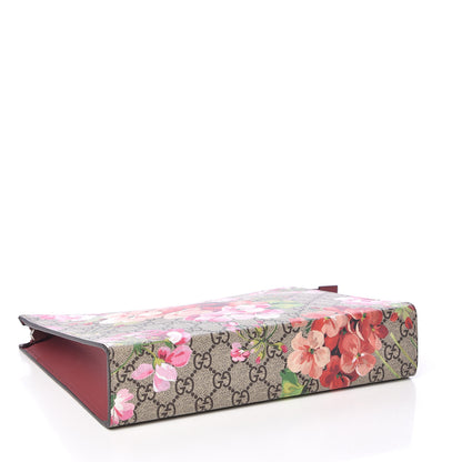 Gucci GG Supreme Monogram Blooms Large Cosmetic Case Beige Multicolor Dry Rose 4 of 8