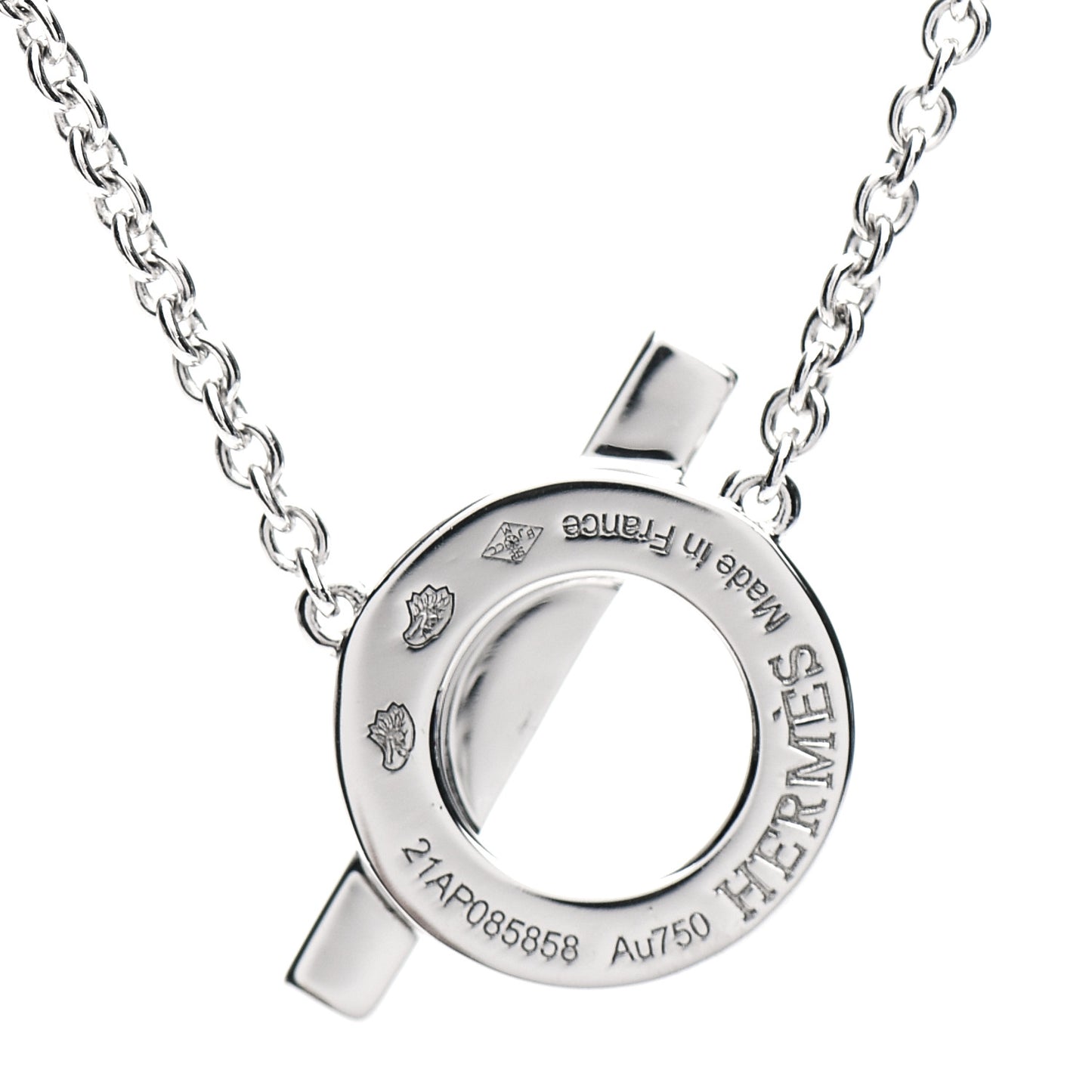 18K White Gold Diamond Finesse Pendant Necklace