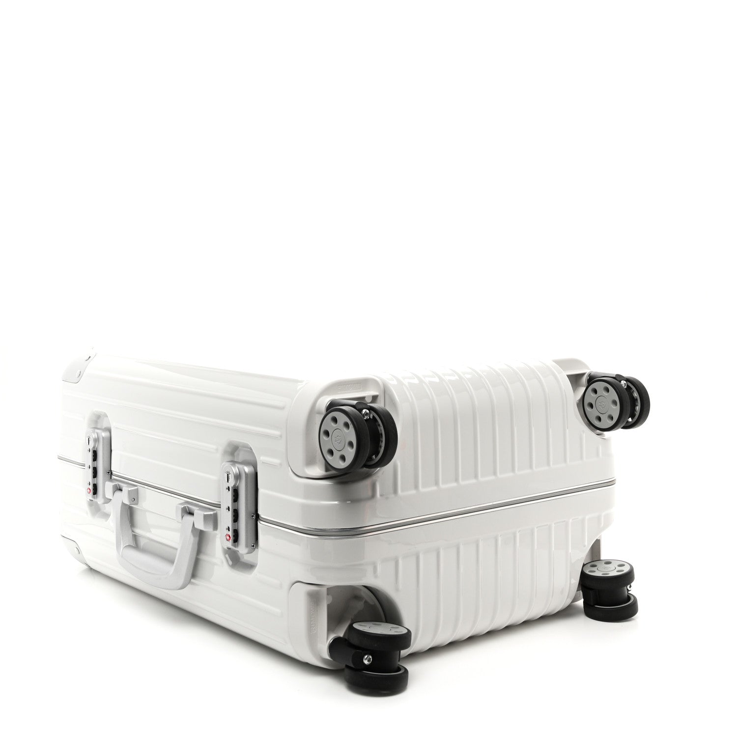 Rimowa Gloss Polycarbonate Aluminum Hybrid Cabin White 3 of 9