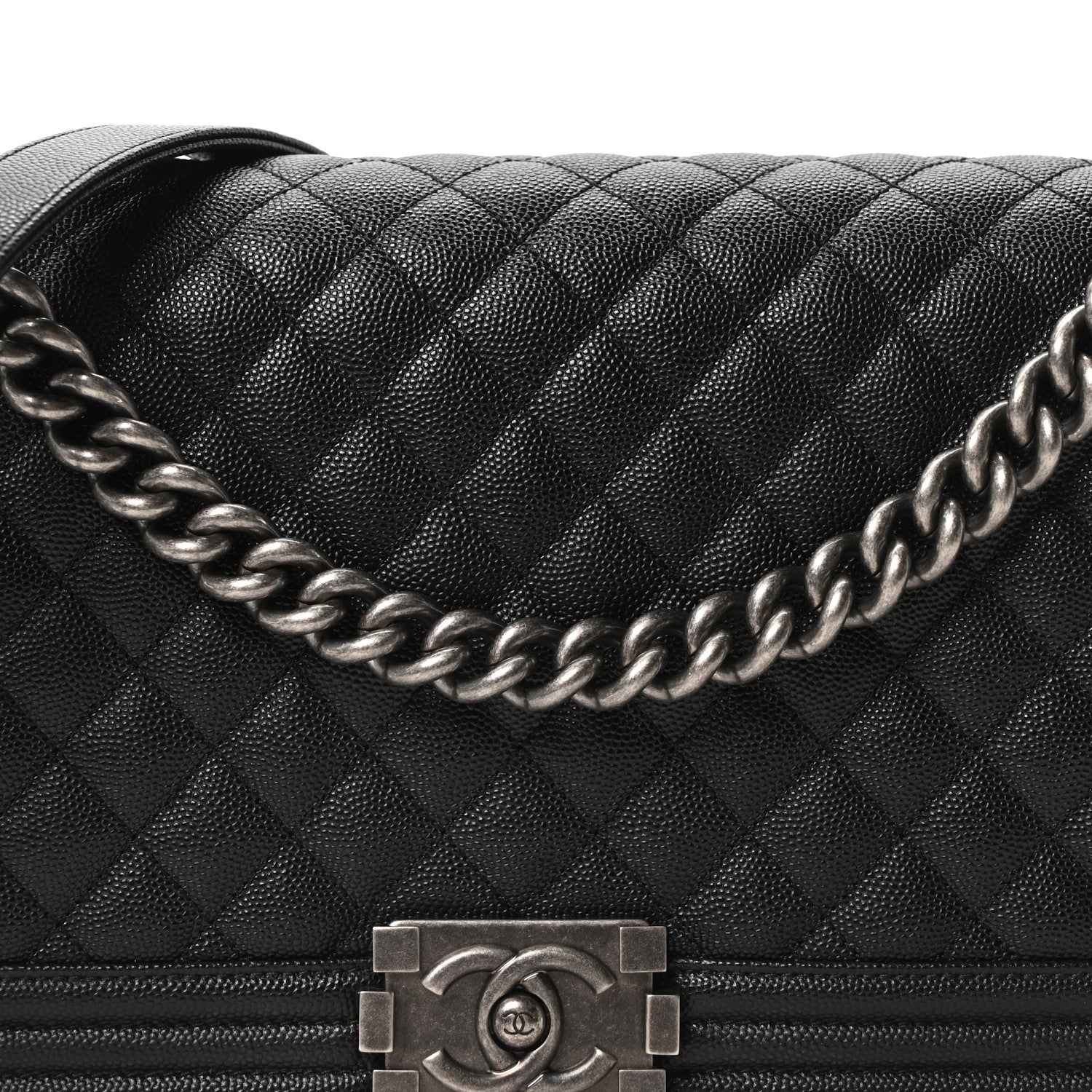 Chanel Caviar Quilted New Medium Boy Flap Black 8 of 10