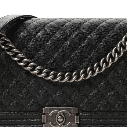 Chanel Caviar Quilted New Medium Boy Flap Black 8 of 10