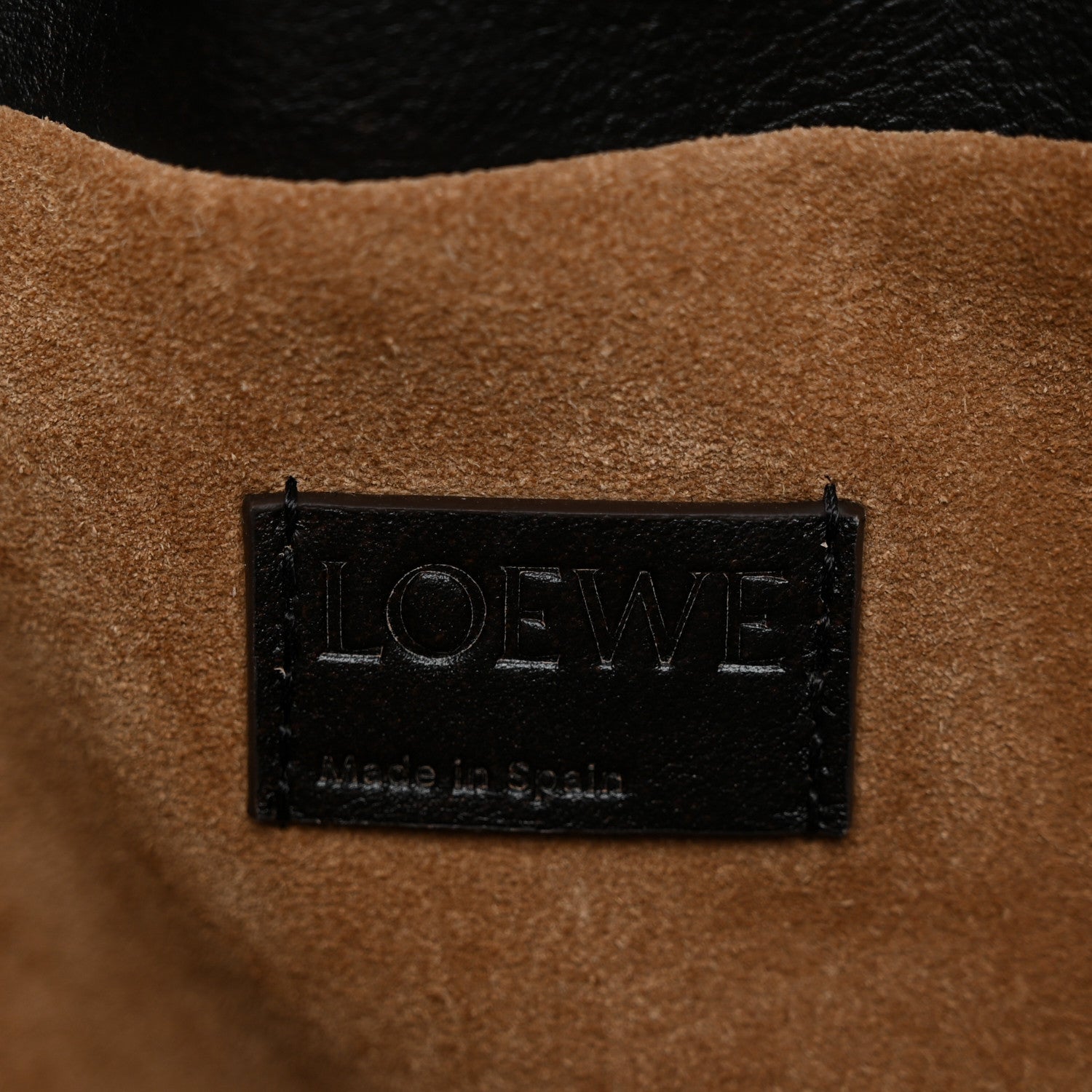 Loewe Shiny Calfskin Medium Panta Flamenco Knot Bag Vintage Brown 6 of 11