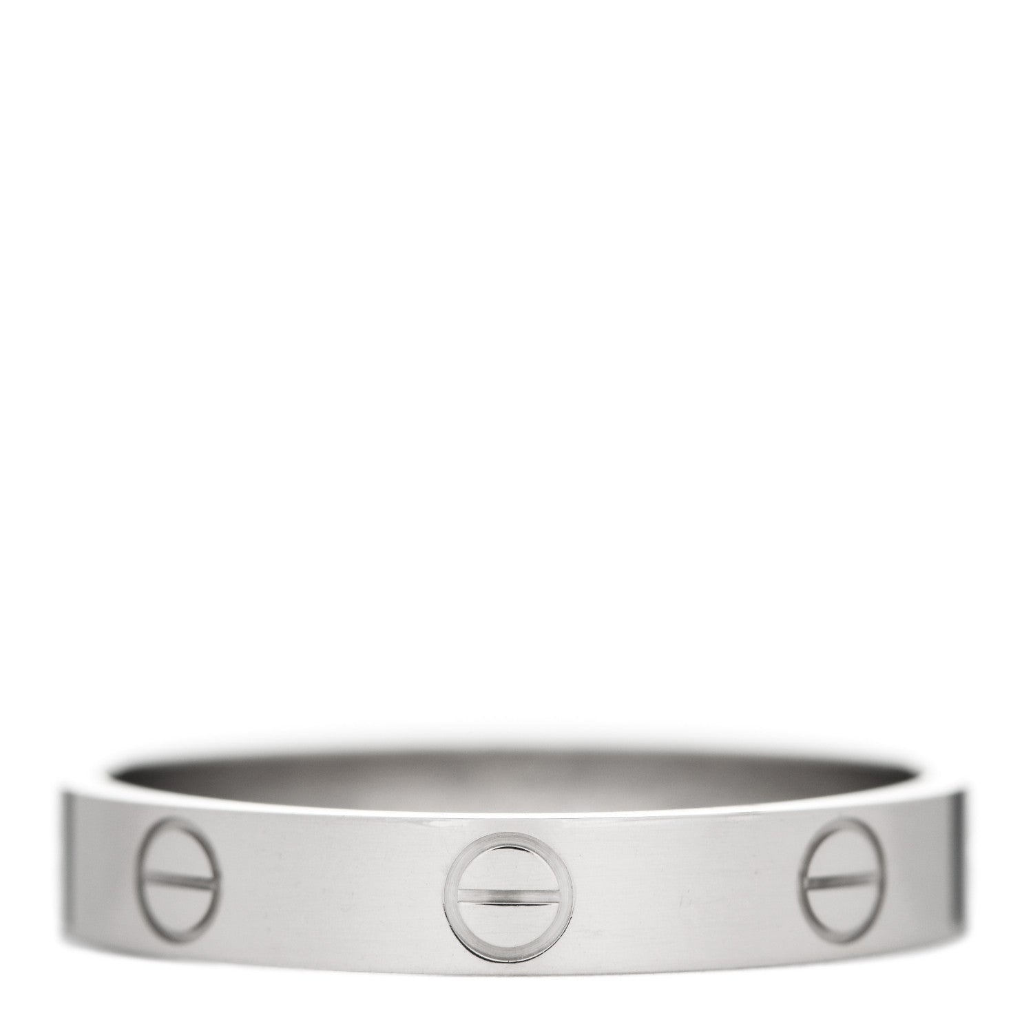 Cartier 18K White Gold 3.5mm LOVE Wedding Band Ring 60 9.25 1 of 4
