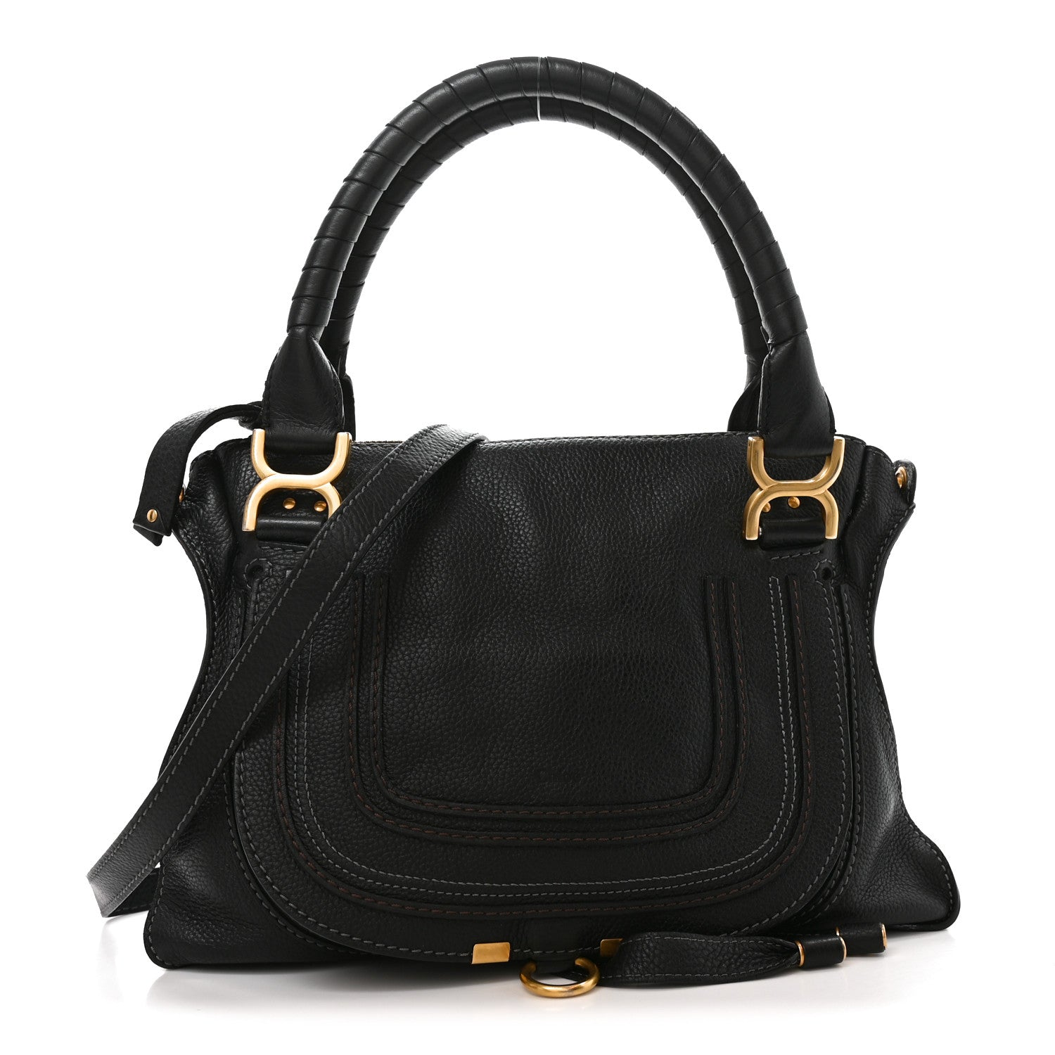 Chloe Calfskin Medium Marcie Satchel Black 1 of 10