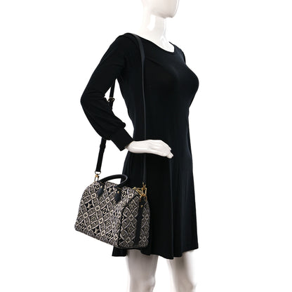 Louis Vuitton Jacquard Since 1854 Speedy Bandouliere 25 Black 2 of 11