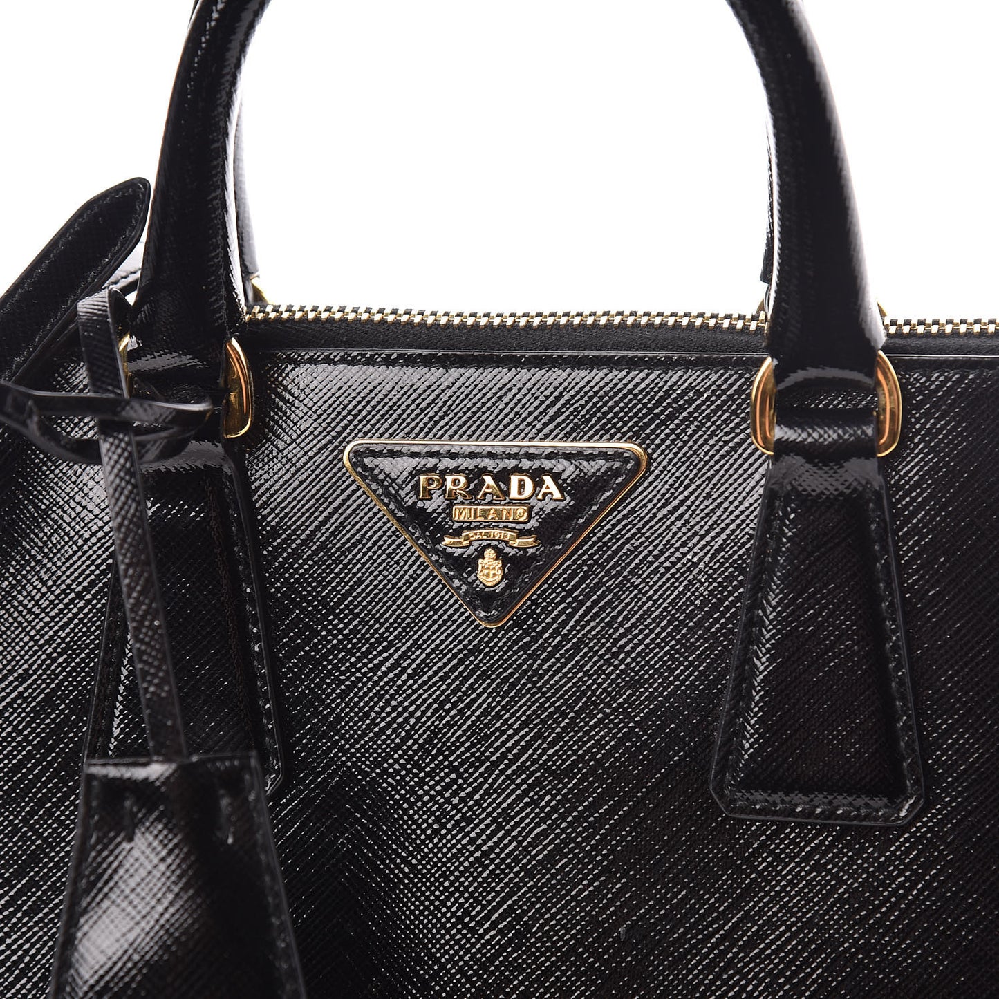 Saffiano Vernice Small Promenade Tote Black