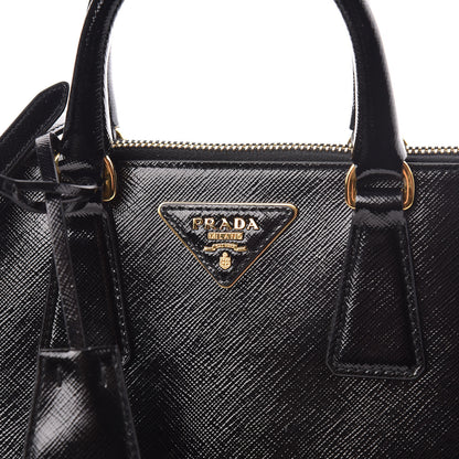 Prada Saffiano Vernice Small Promenade Tote Black 11 of 13