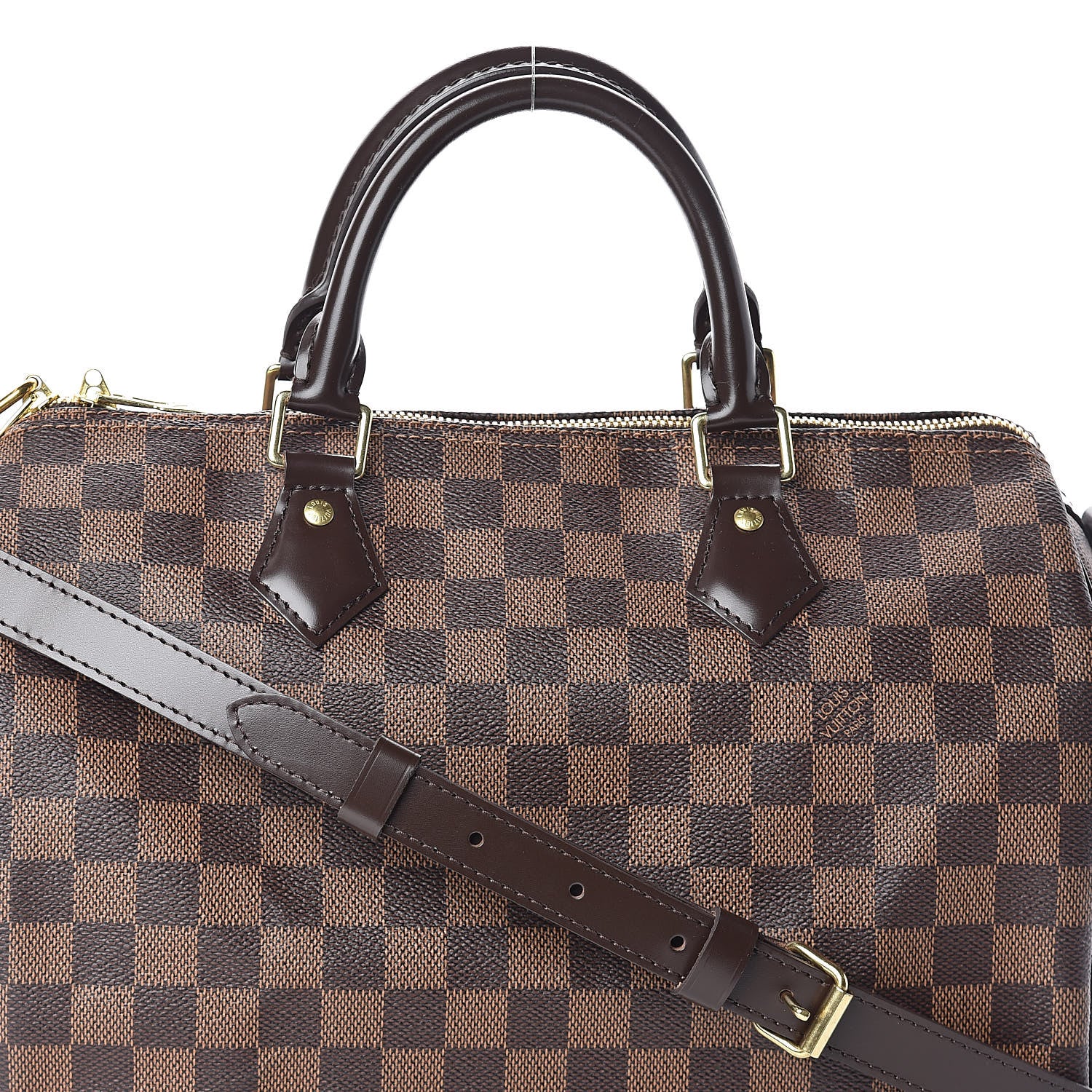 Louis Vuitton Damier Ebene Speedy Bandouliere 30 8 of 10
