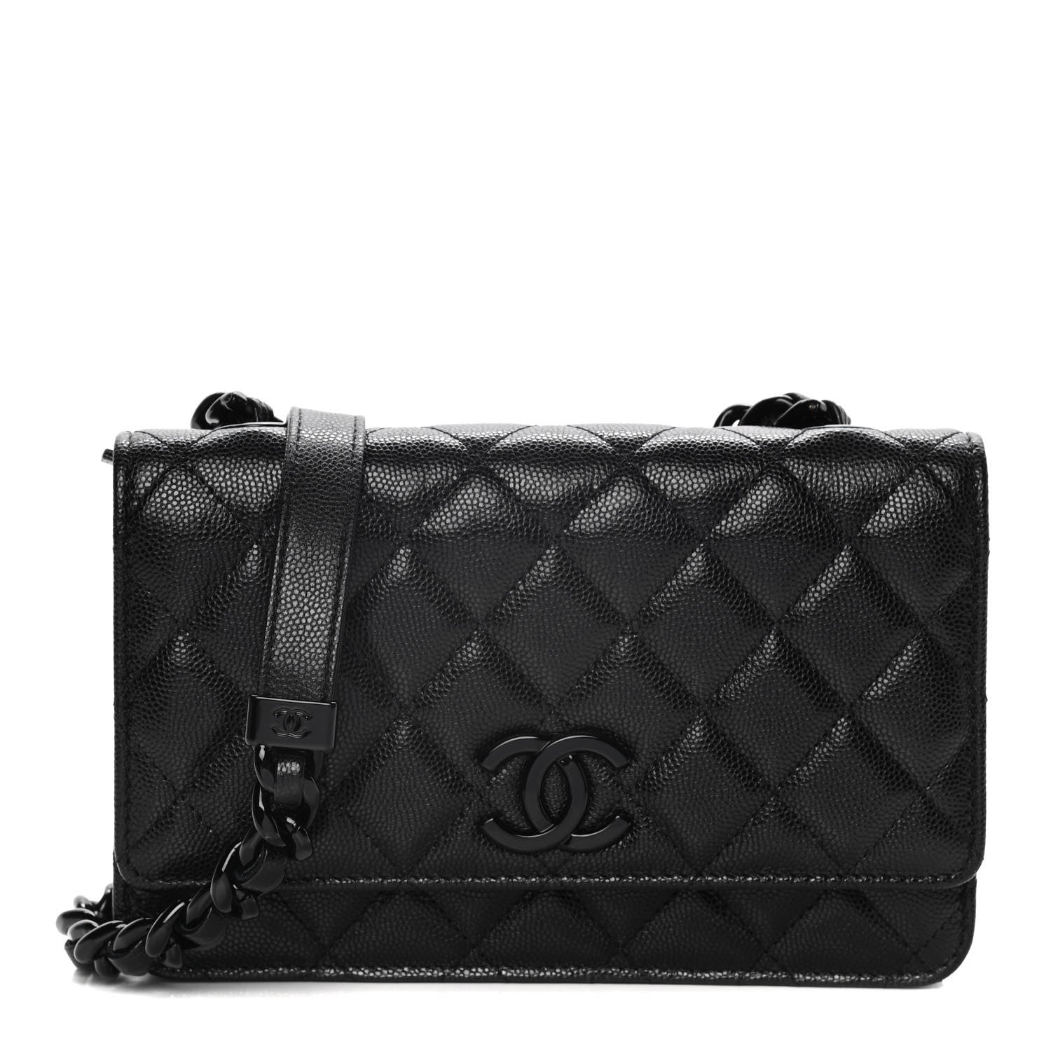 Chanel Caviar Quilted My Everything Wallet On Chain WOC Black 2 of 25
