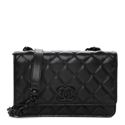 Chanel Caviar Quilted My Everything Wallet On Chain WOC Black 2 of 25