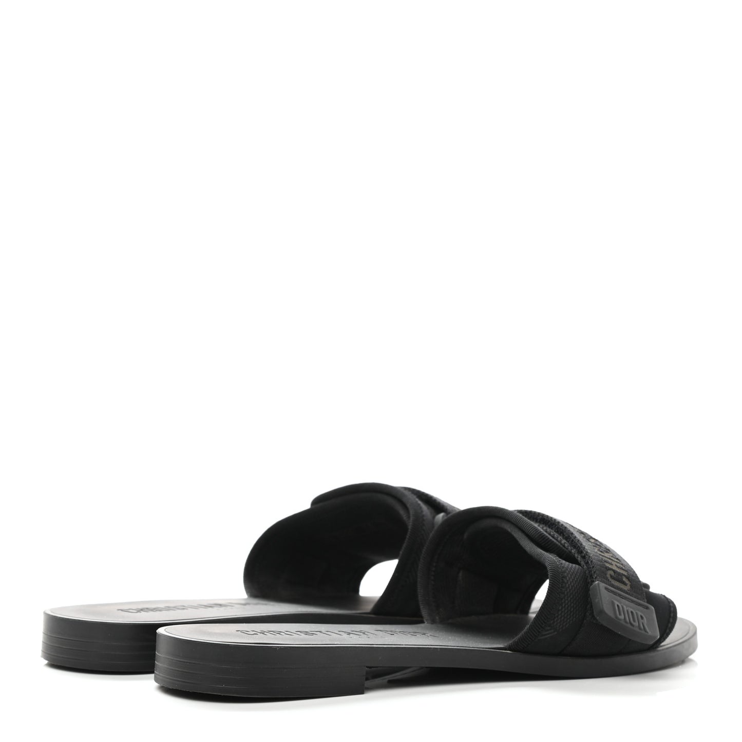 Technical Stretch Fabric Camouflage Dio(r)evolution Slide Sandals 38 Black Military