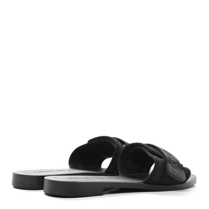 Christian Dior Technical Stretch Fabric Camouflage Dio(r)evolution Slide Sandals 38 Black Military 4 of 9