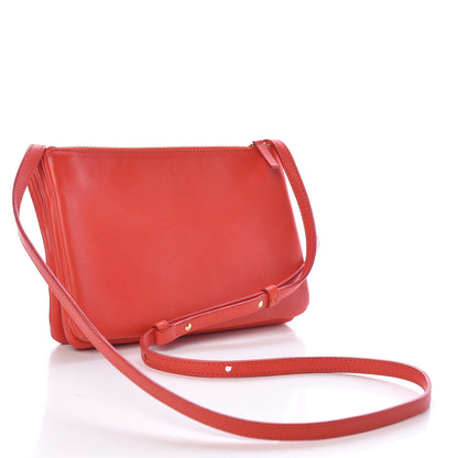 Celine Liege Calfskin Small Trio Crossbody Bag Vermillion 3 of 15