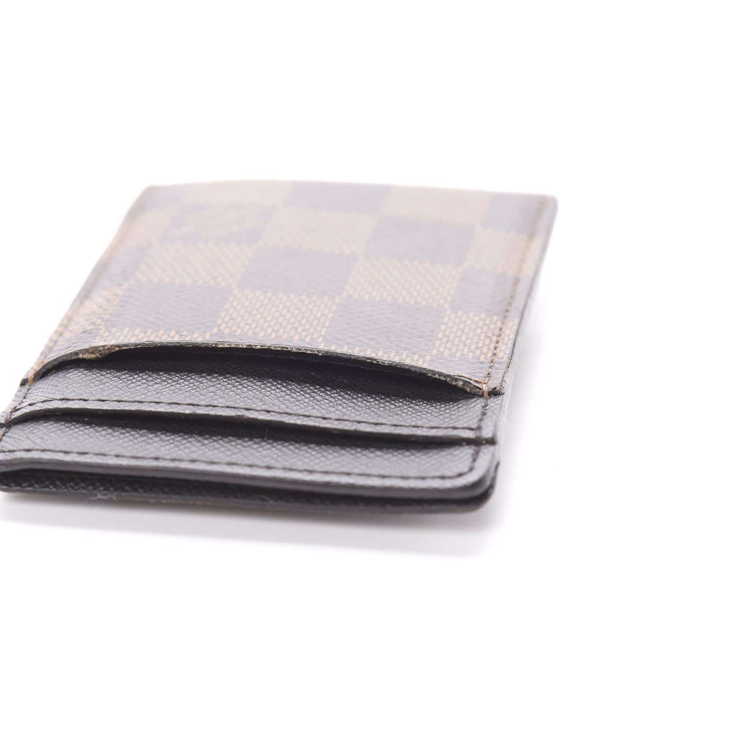 Louis Vuitton Damier Ebene Pince Card Holder Bill Clip 8 of 8