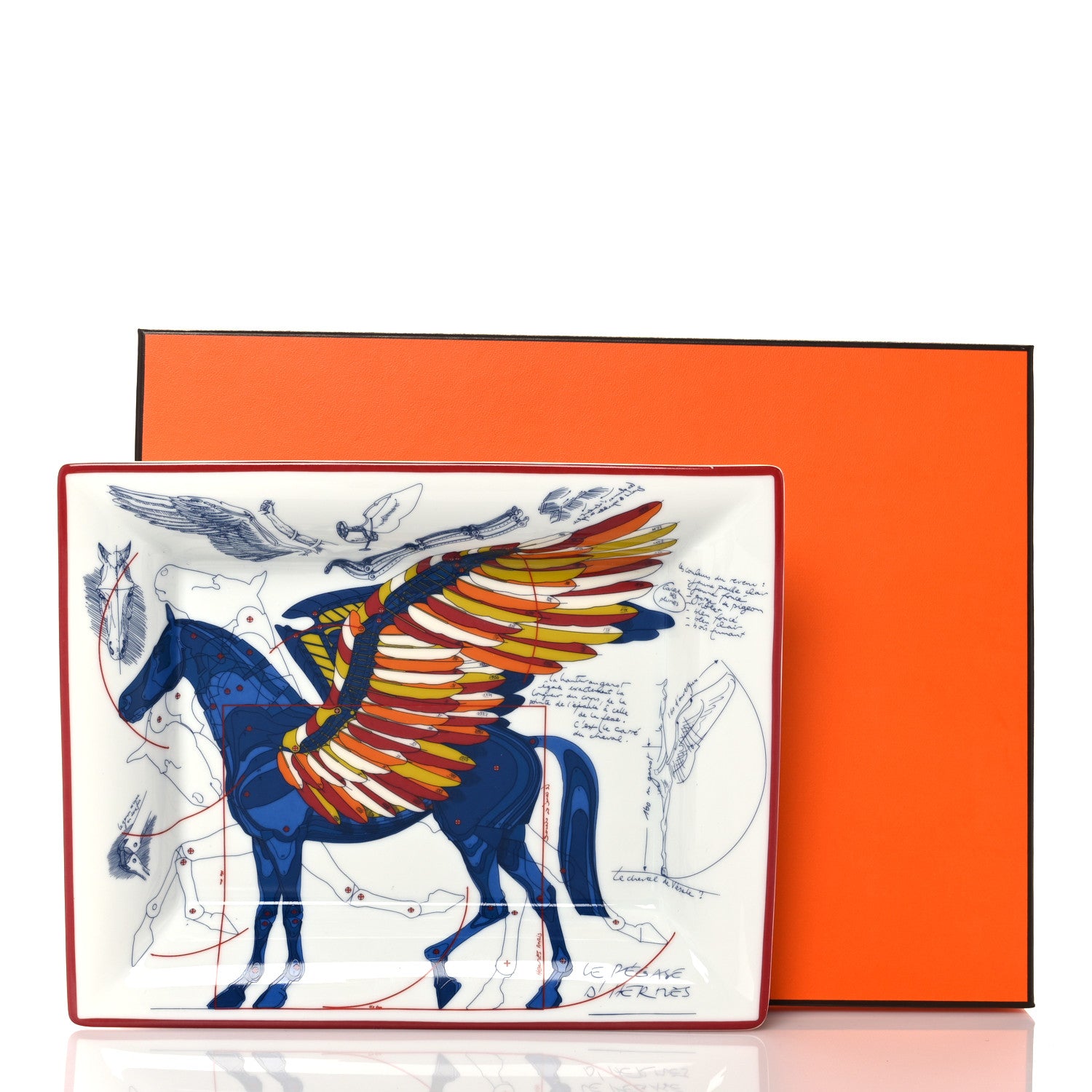Hermes Porcelain Pegase Change Tray Anis Outremer 7 of 7